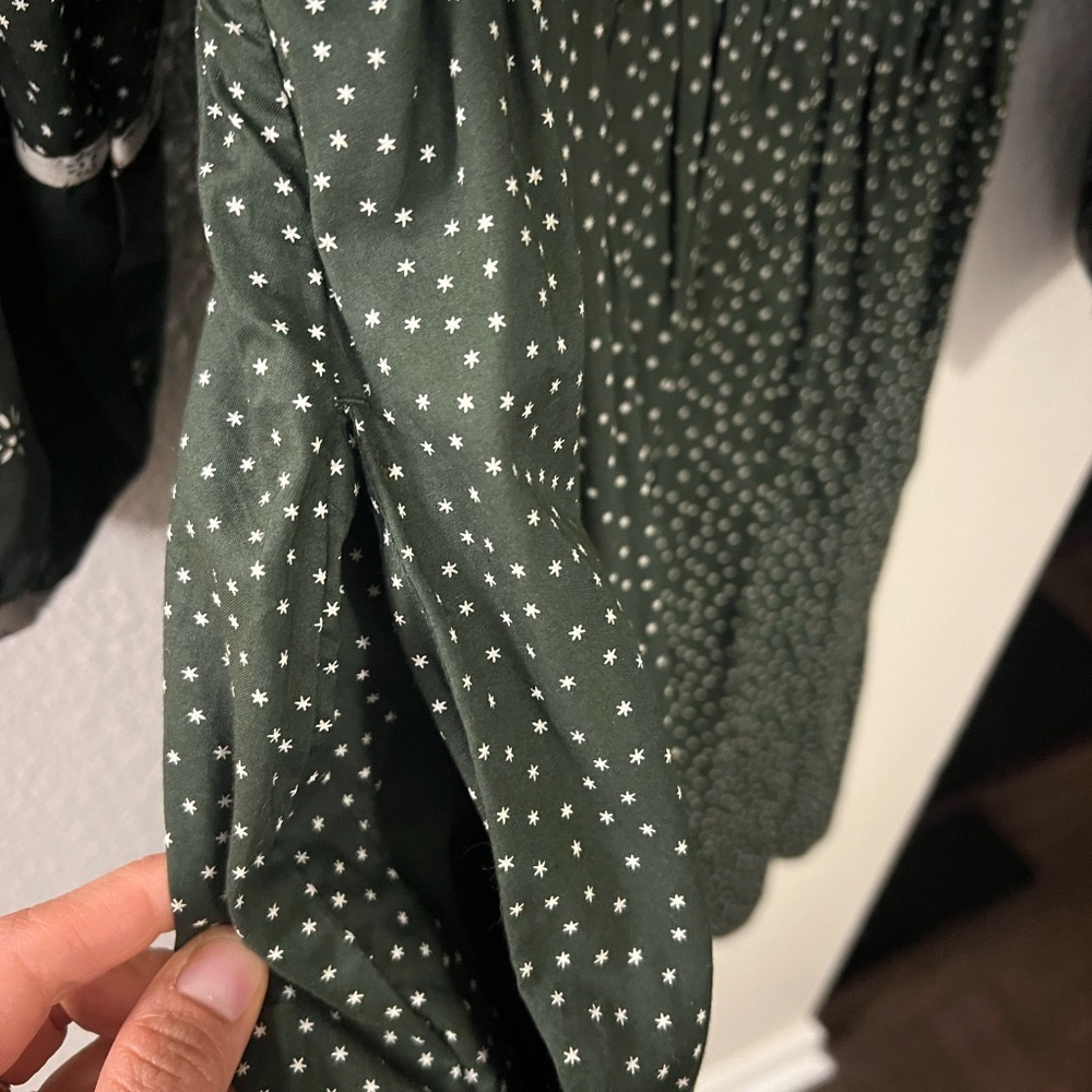 Madewell Green Patchwork Mini Dress | Size 4 - Picture 9 of 12